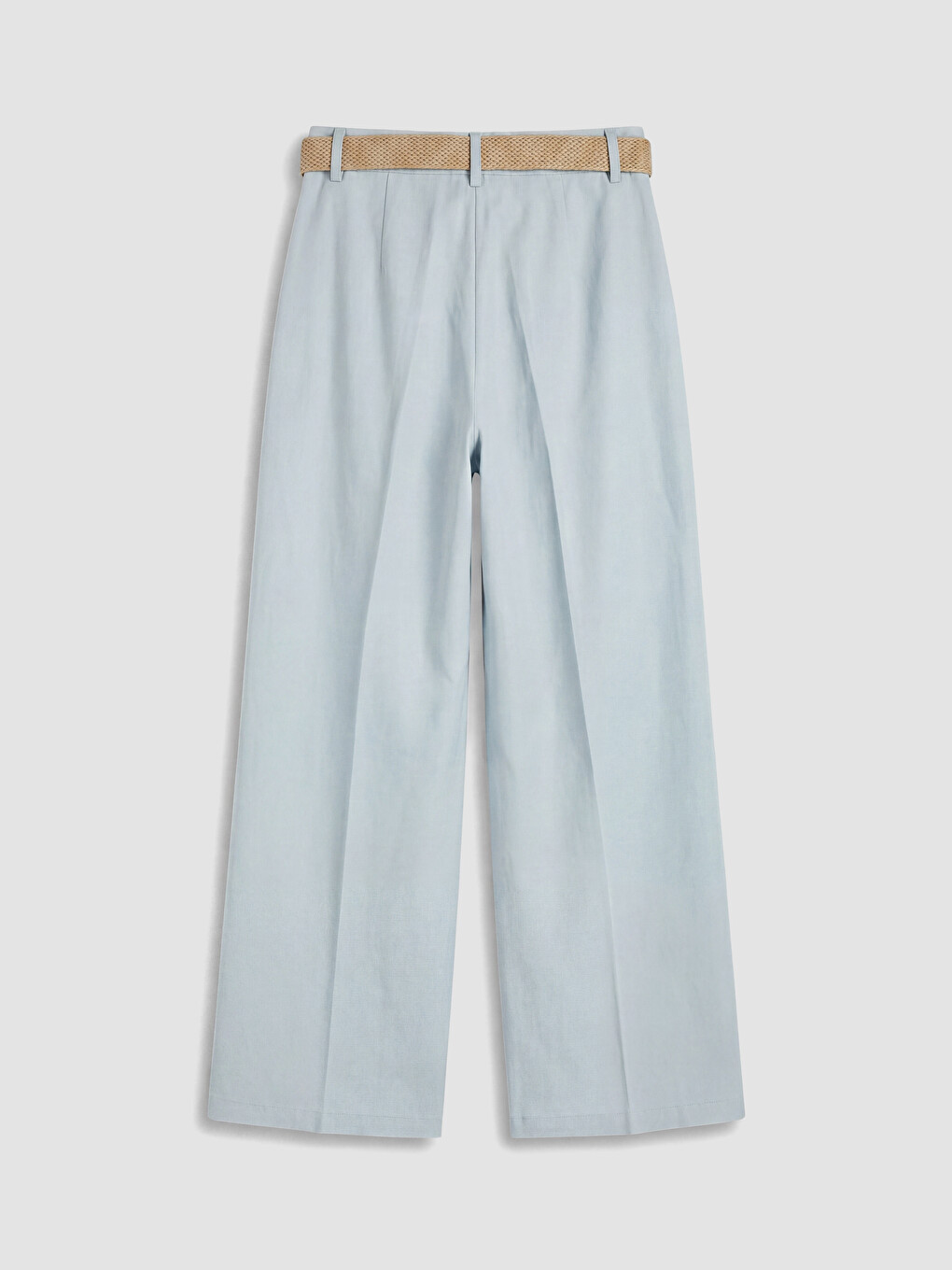 Loose Fit Belted Παντελόνι Για Γυναίκες-5