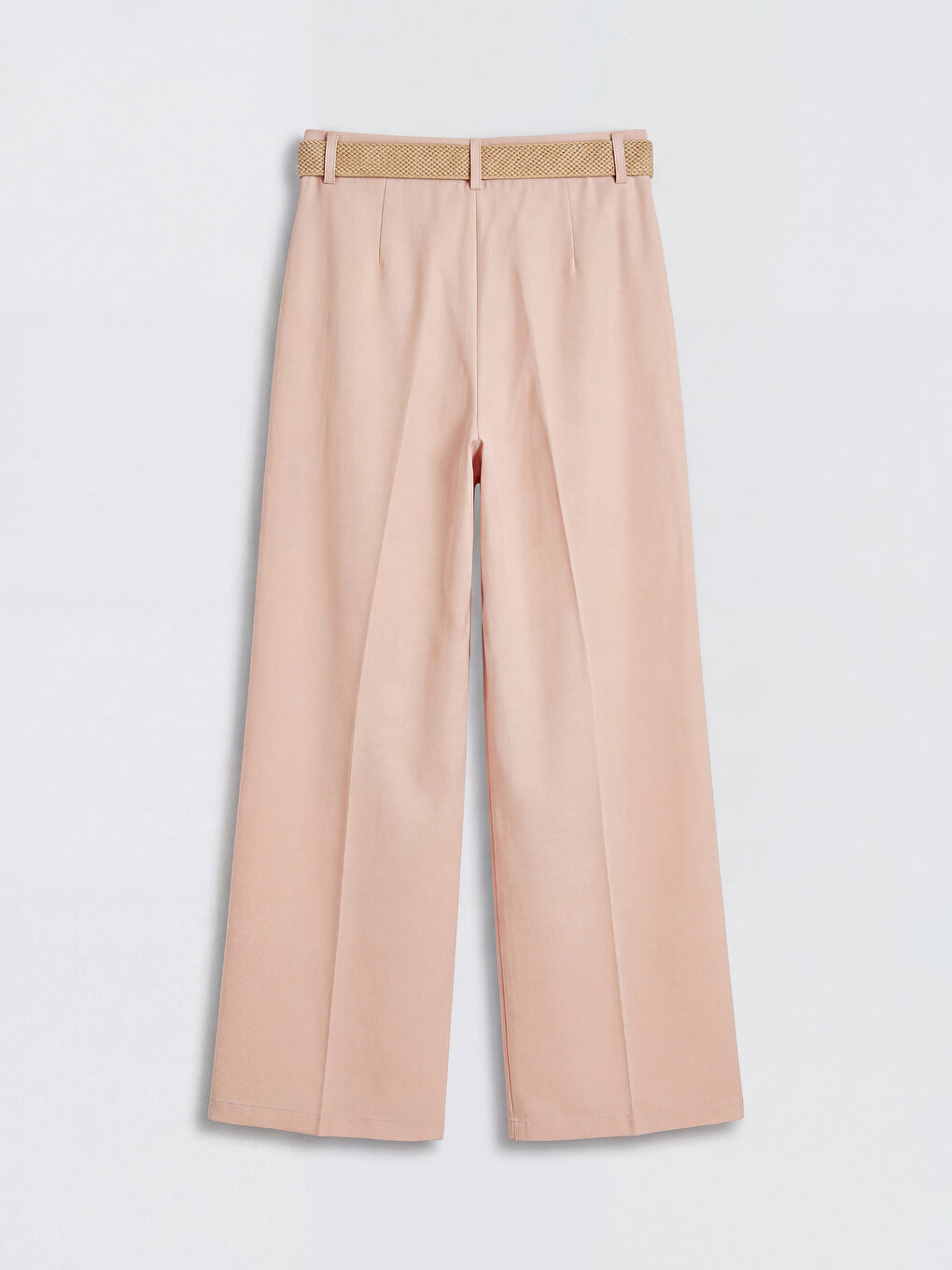 Loose Fit Belted Women's Trousers-5
