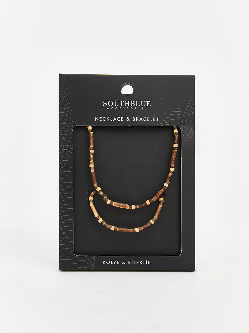 Kahverengi Erkek Takı Seti 2'li-2