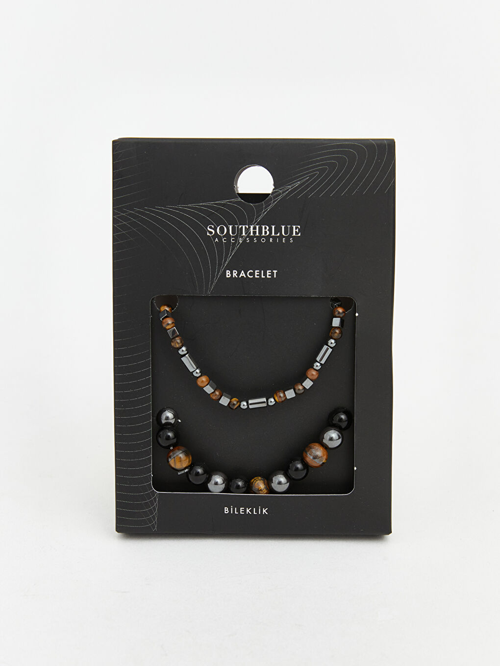 Kahverengi Erkek Kolye ve Bileklik Seti-1