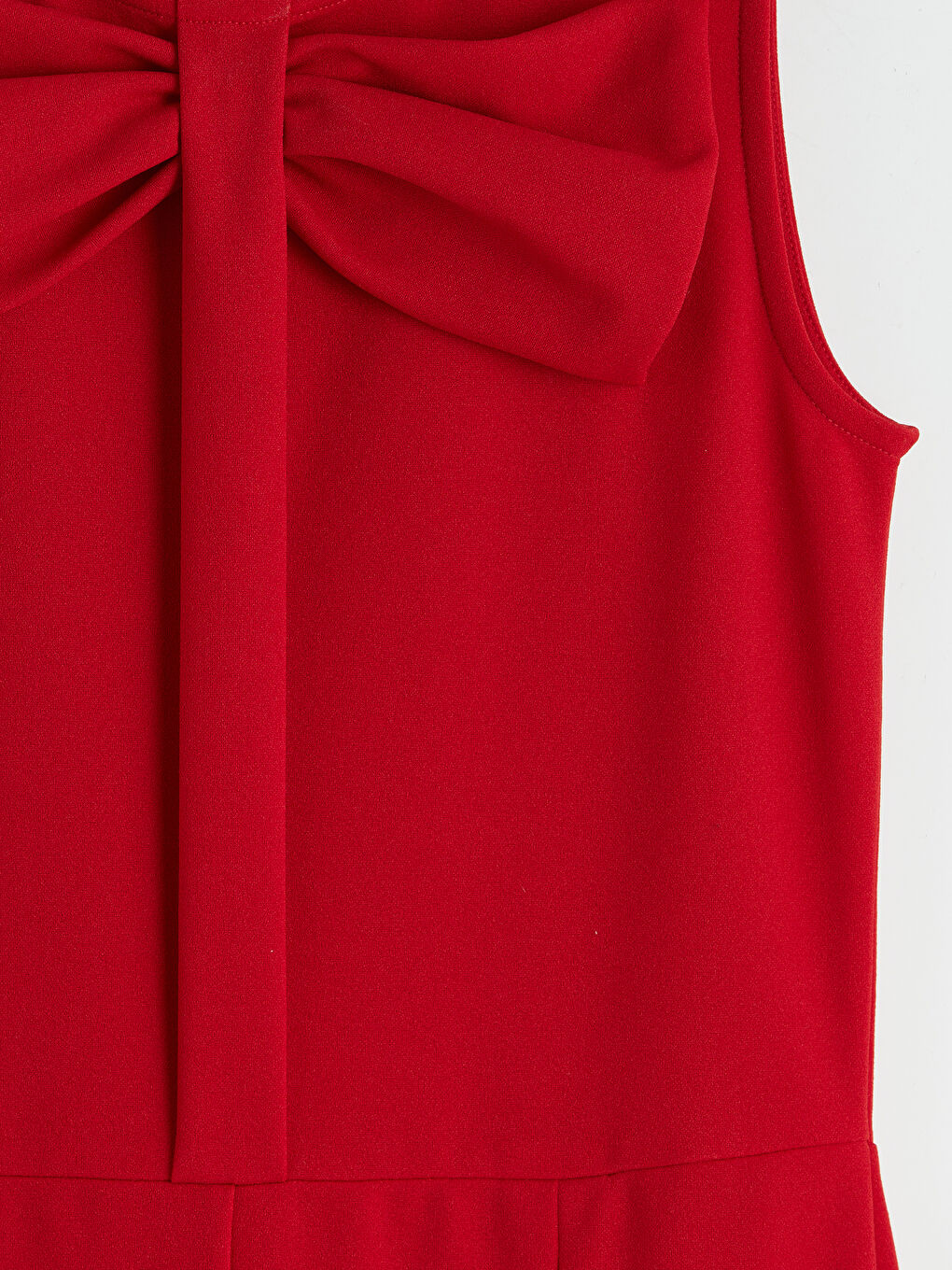 Kırmızı Bisiklet Yaka Fiyonk Detaylı Kız Çocuk Tulum-2