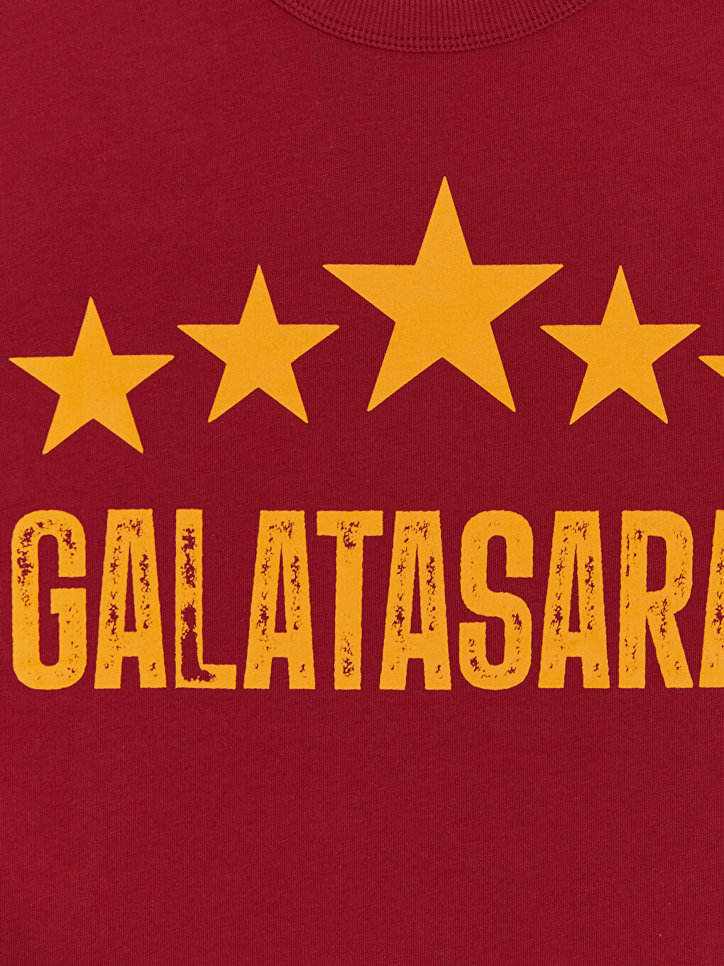 Kırmızı Bisiklet Yaka Galatasaray Baskılı Erkek Çocuk Tişört-2