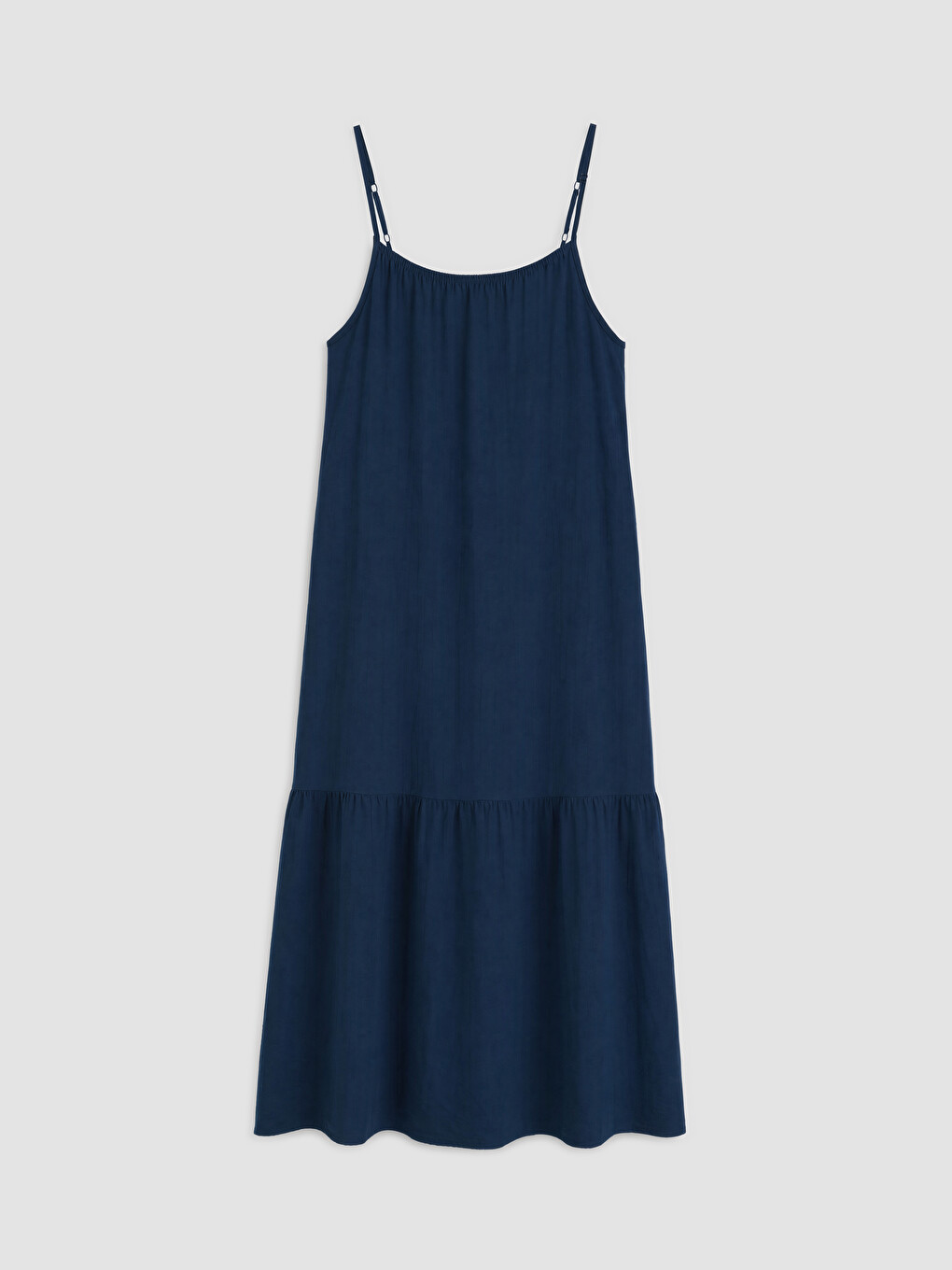 U Neck Strappy Ruched Dress-3
