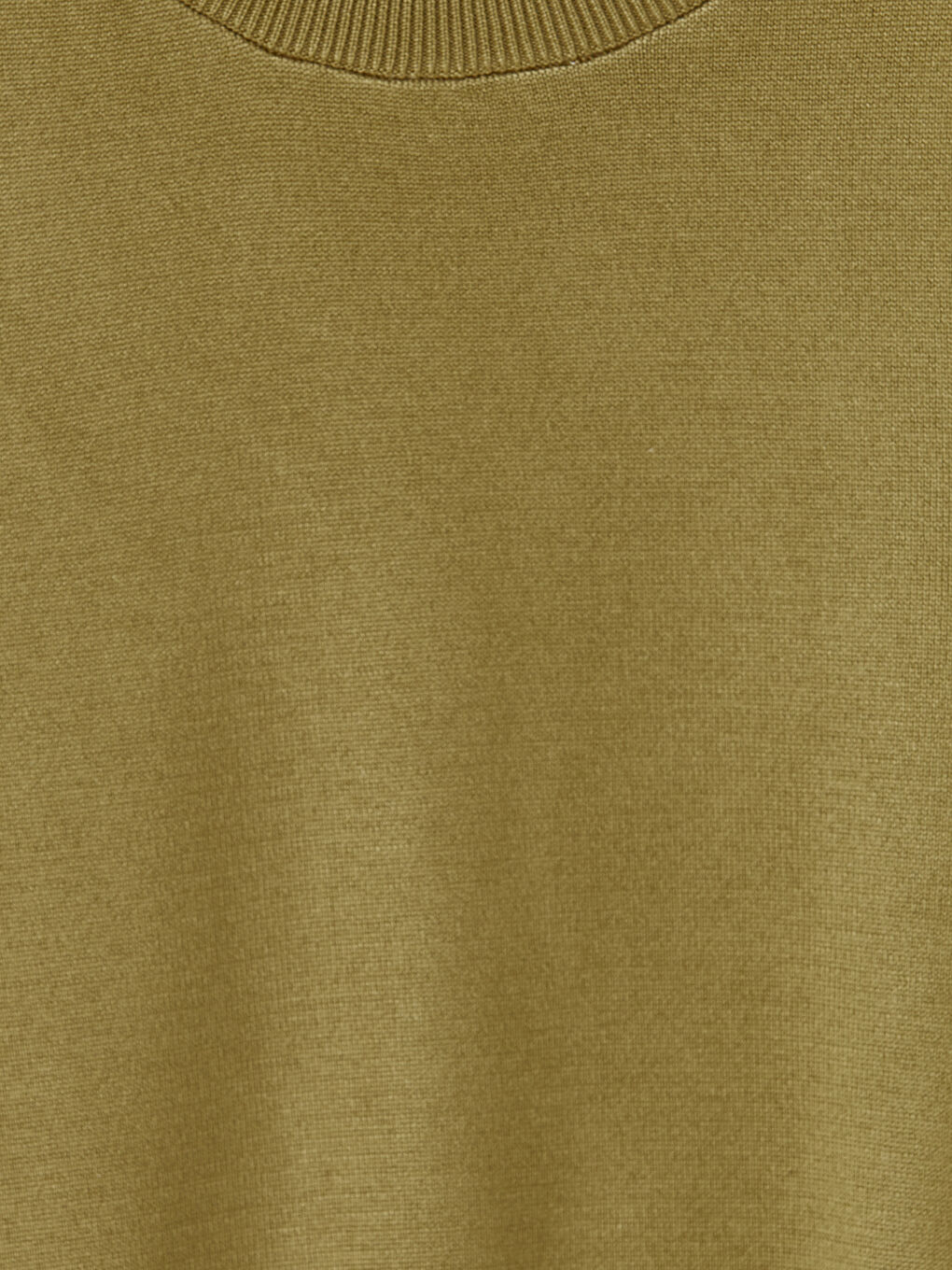 Haki Bisiklet Yaka Kadın Triko Kazak-2