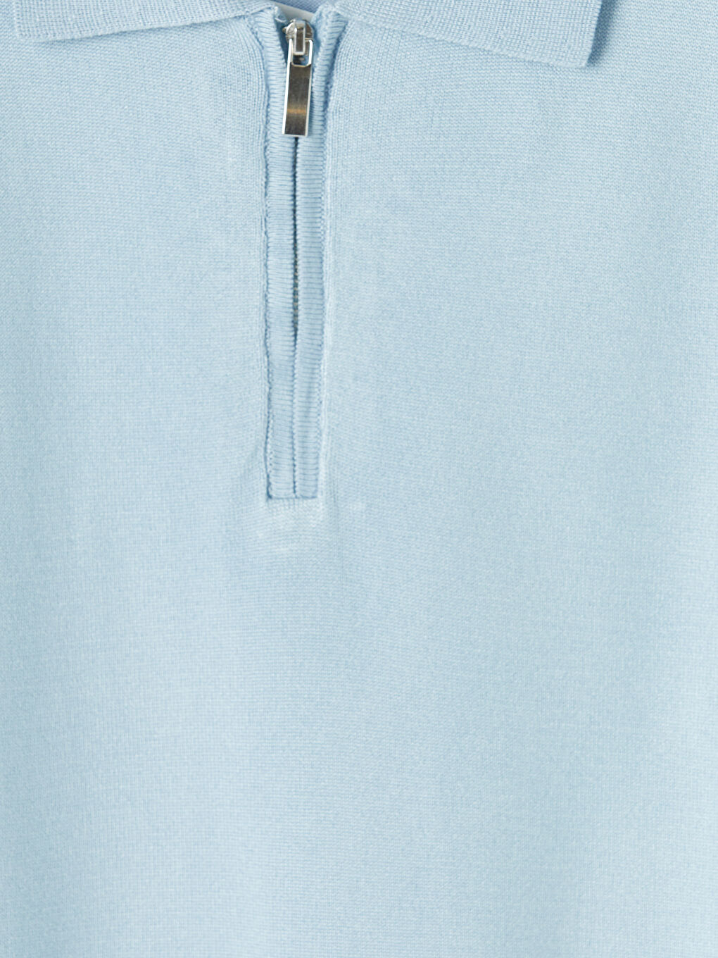 Mavi Polo Yaka Kadın Triko Kazak-2