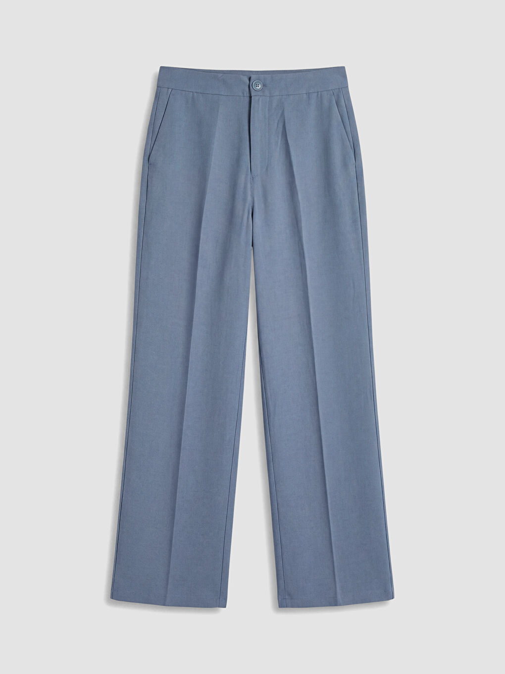 Mavi Regular Fit Keten Karışımlı Kadın Pantolon-4
