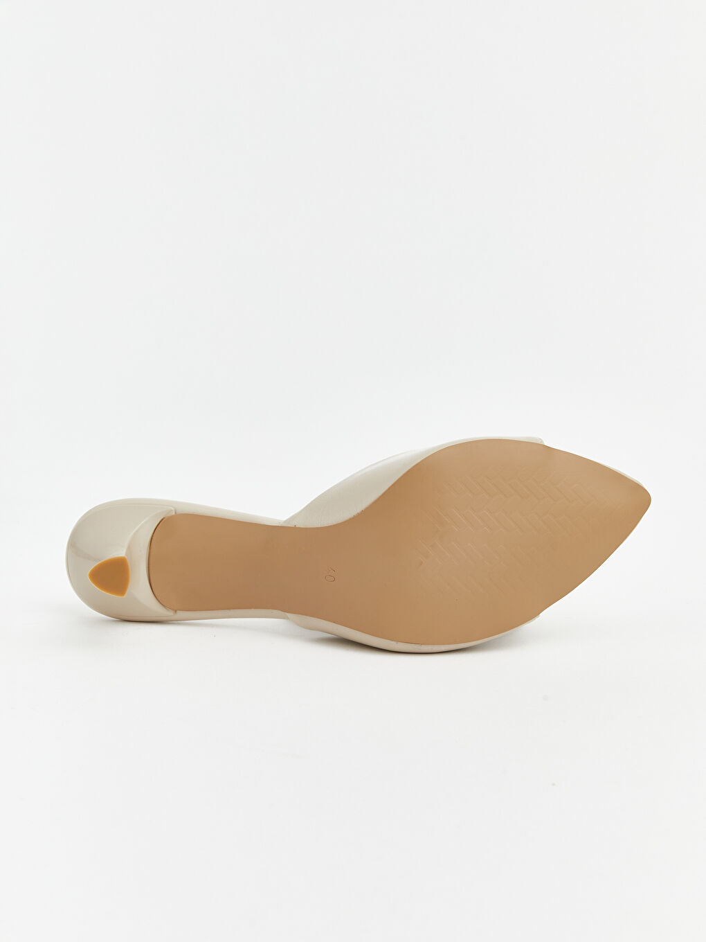 Bej Sivri Burun Kadın Topuklu Ayakkabı-3