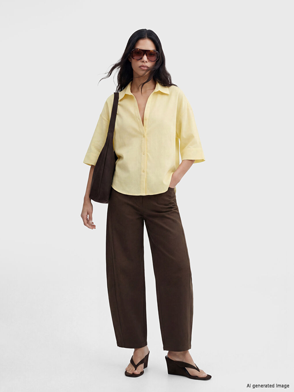 Oversize Poplin Women's Shirt-1
