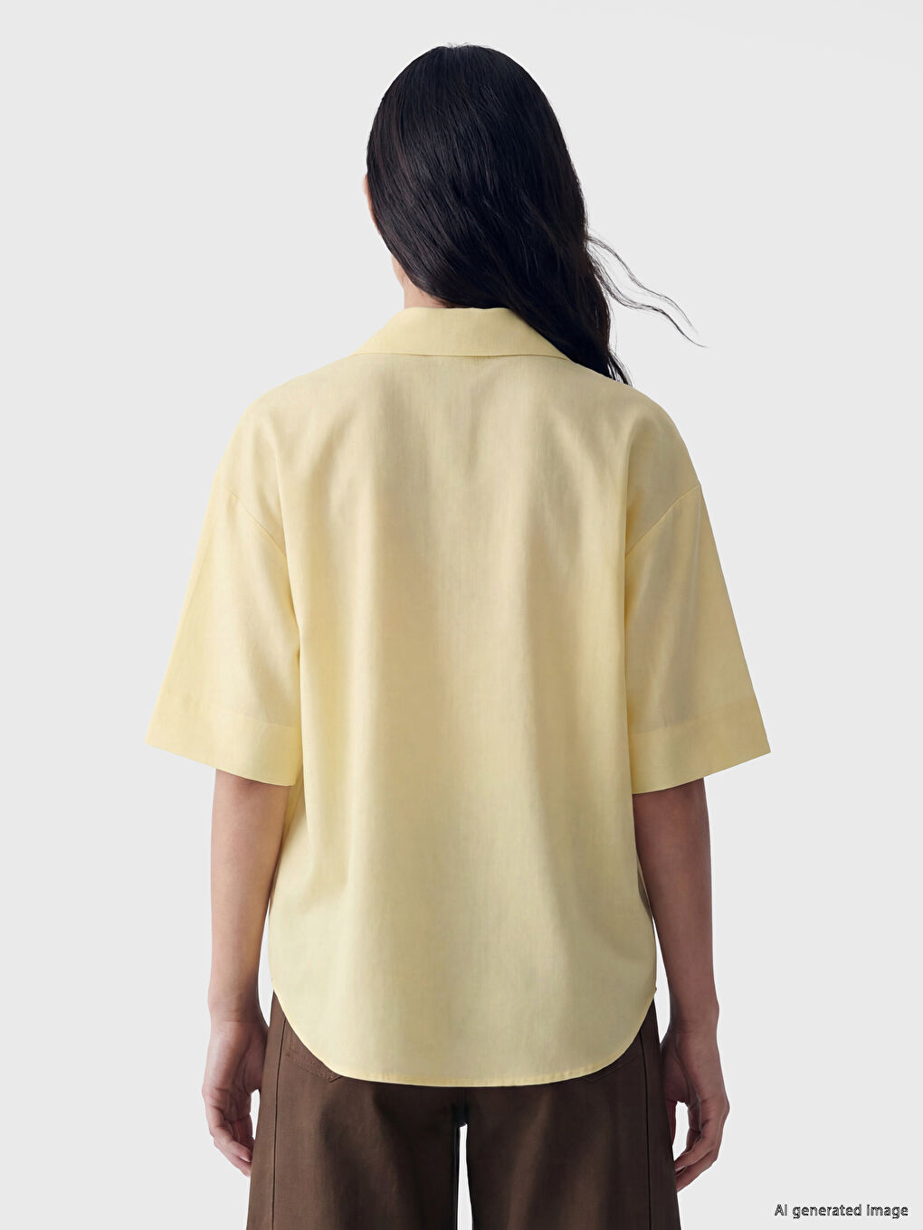 Oversize Poplin Women's Shirt-3