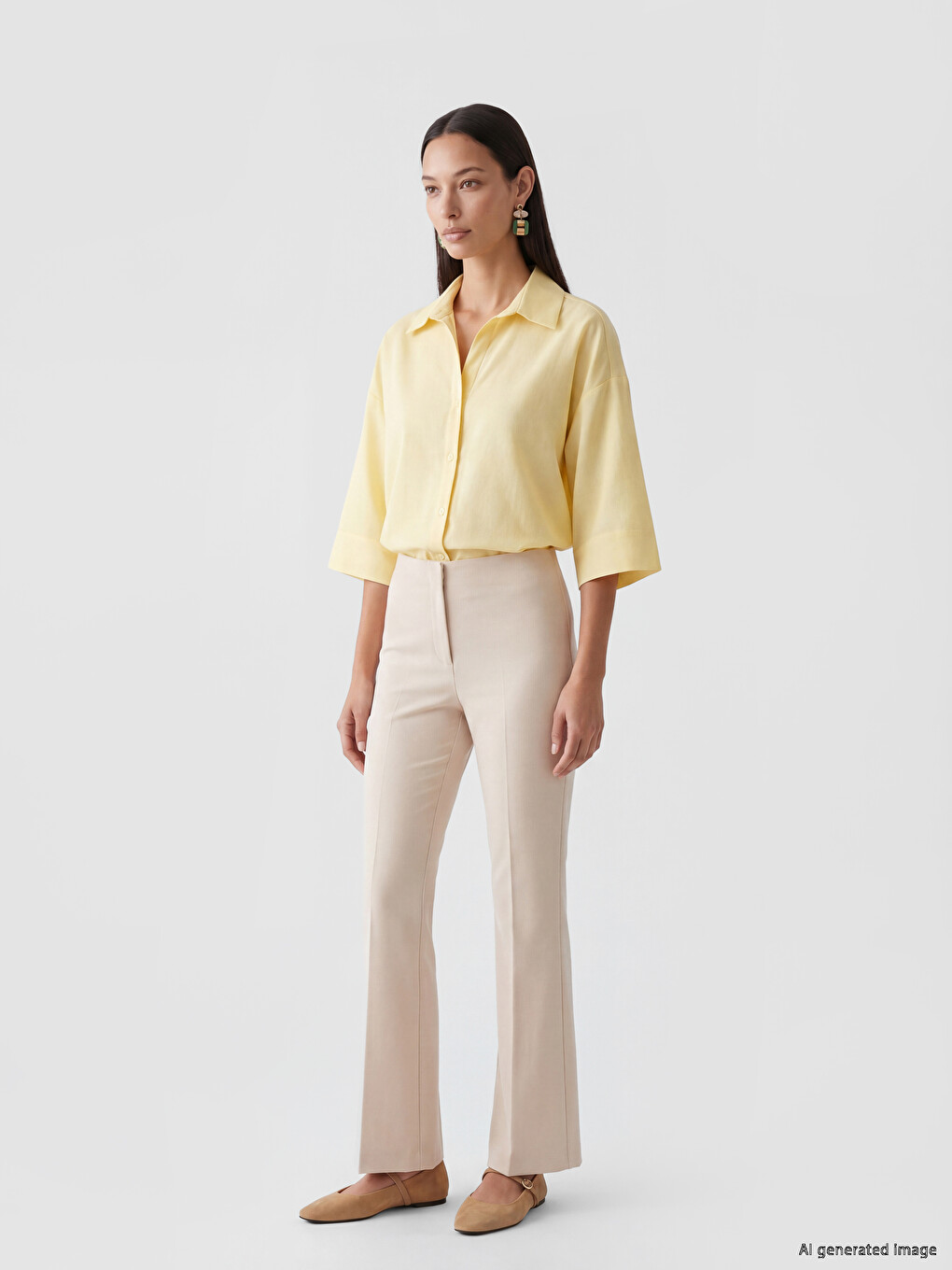 Oversize Poplin Women's Shirt-1