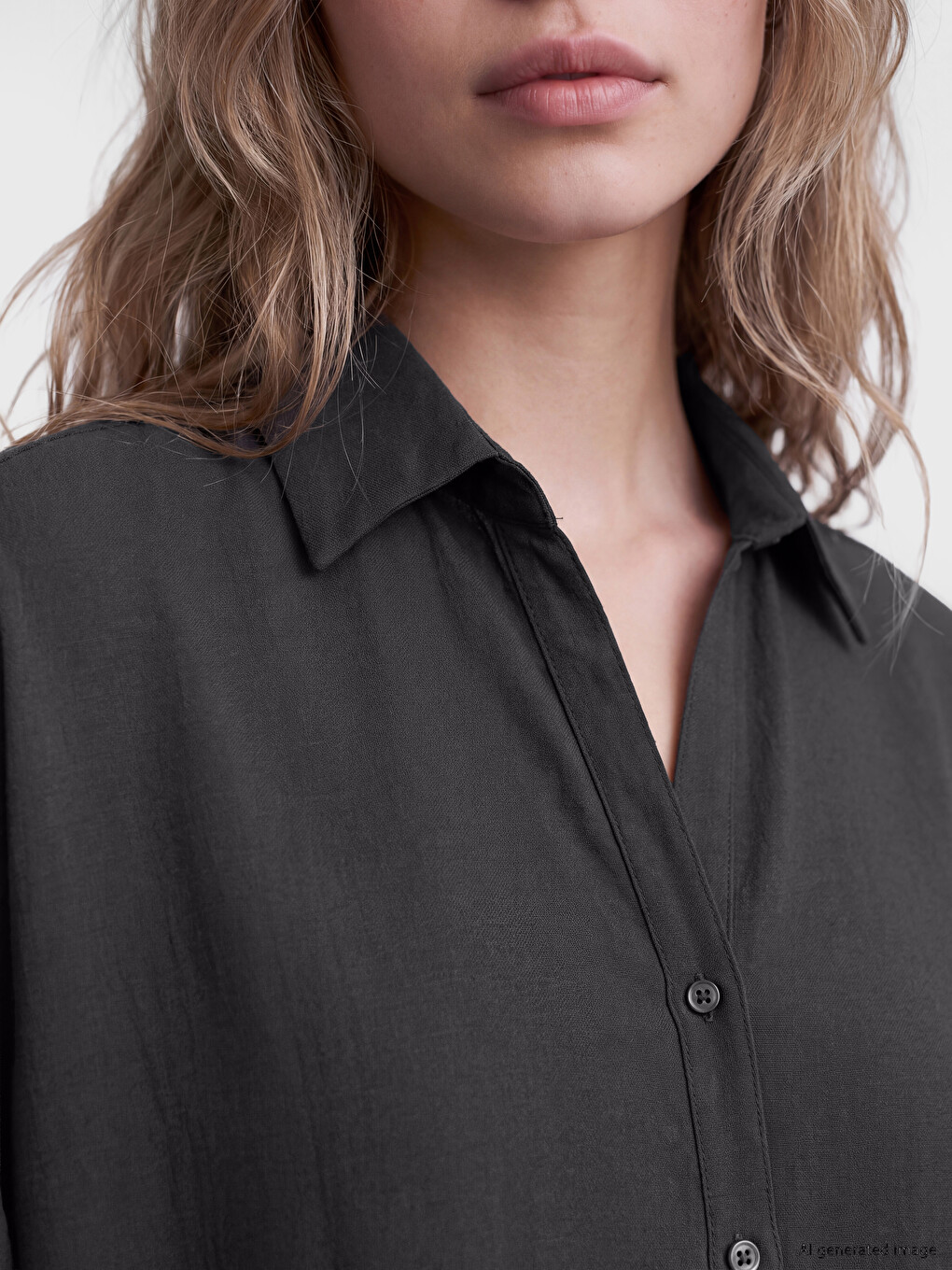 Oversize Dobby Women's Shirt-2