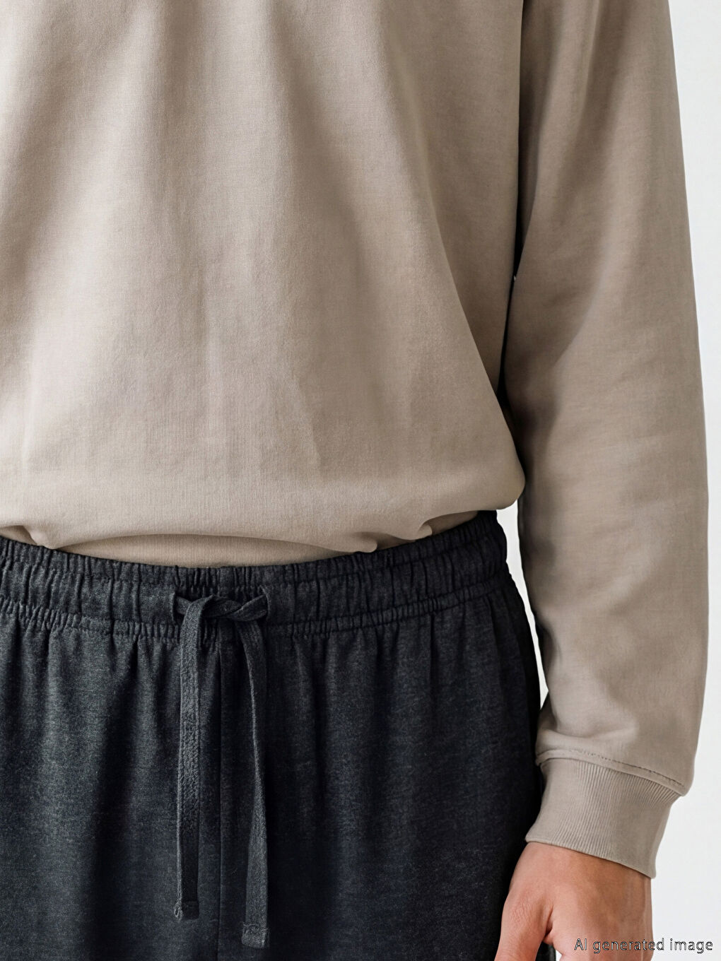 Siyah Standart Kalıp Erkek Pijama Altı 2'li-4