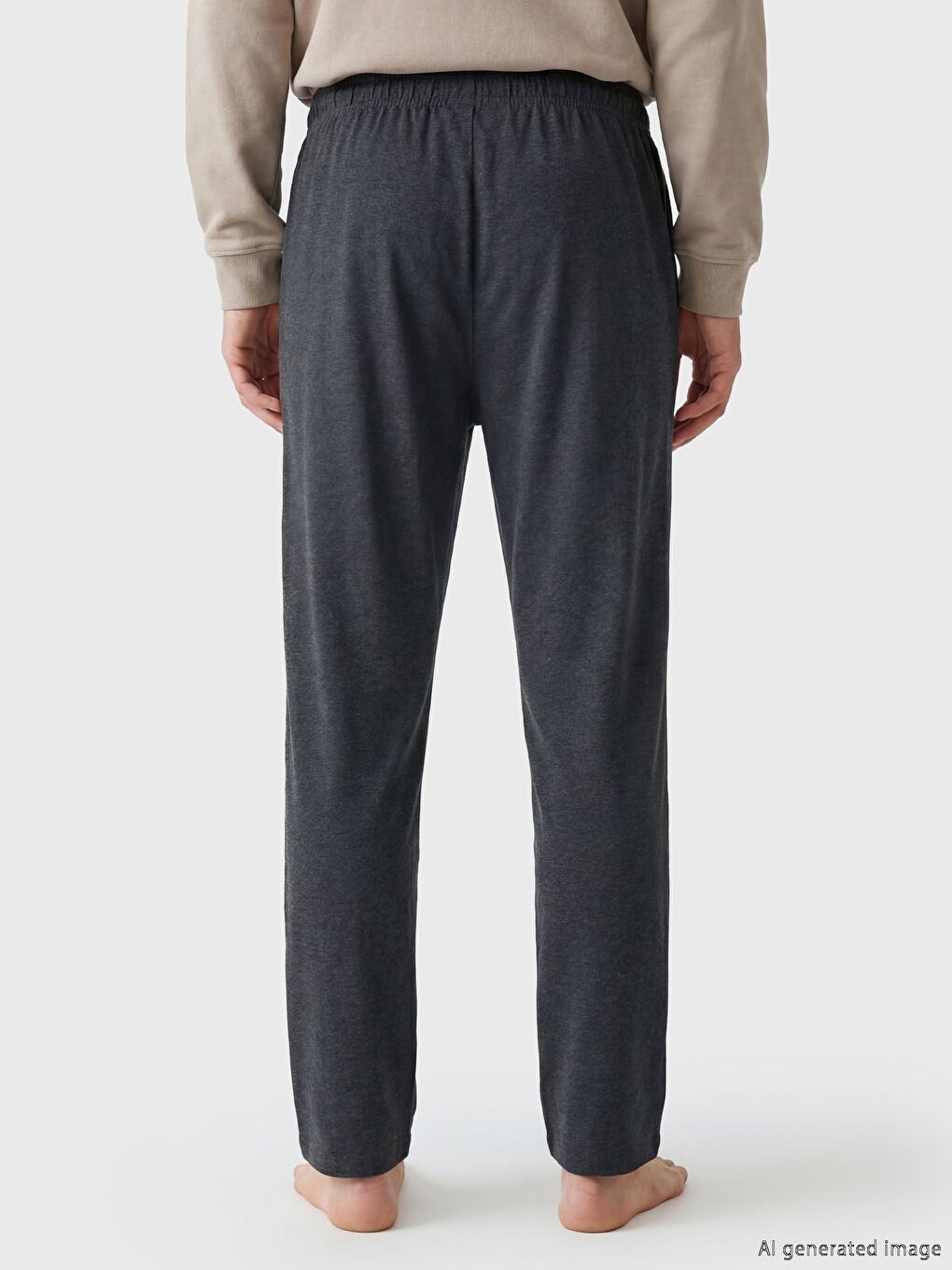 Siyah Standart Kalıp Erkek Pijama Altı 2'li-9