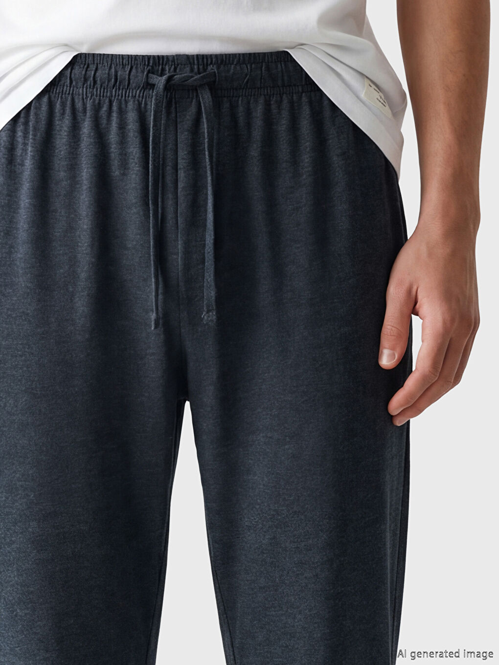 Lacivert Standart Kalıp Erkek Pijama Altı 2'li-5