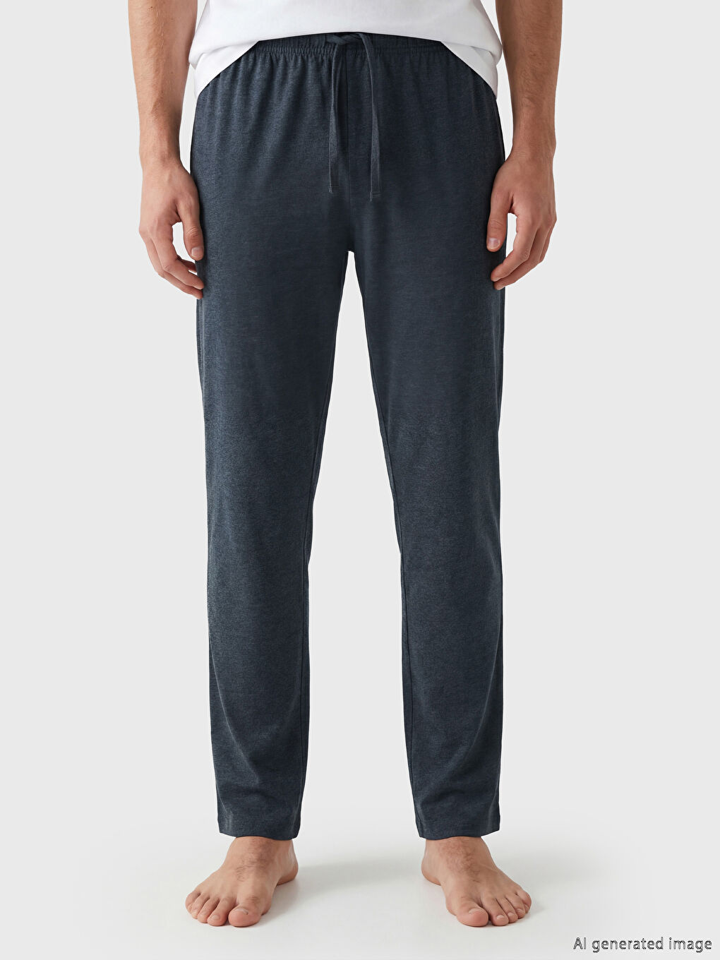 Lacivert Standart Kalıp Erkek Pijama Altı 2'li-7