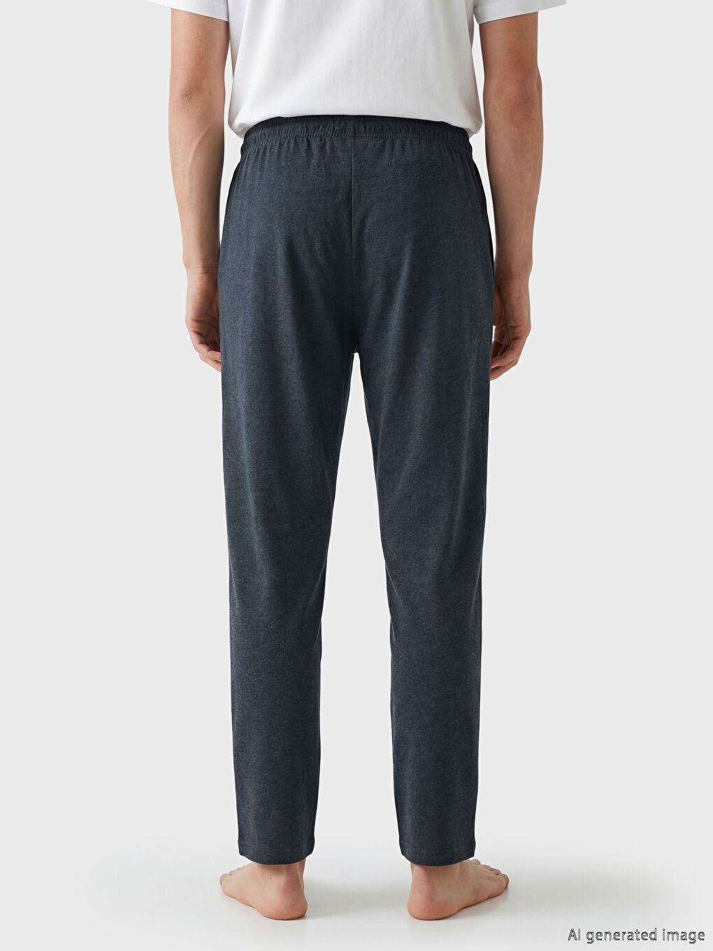 Lacivert Standart Kalıp Erkek Pijama Altı 2'li-9