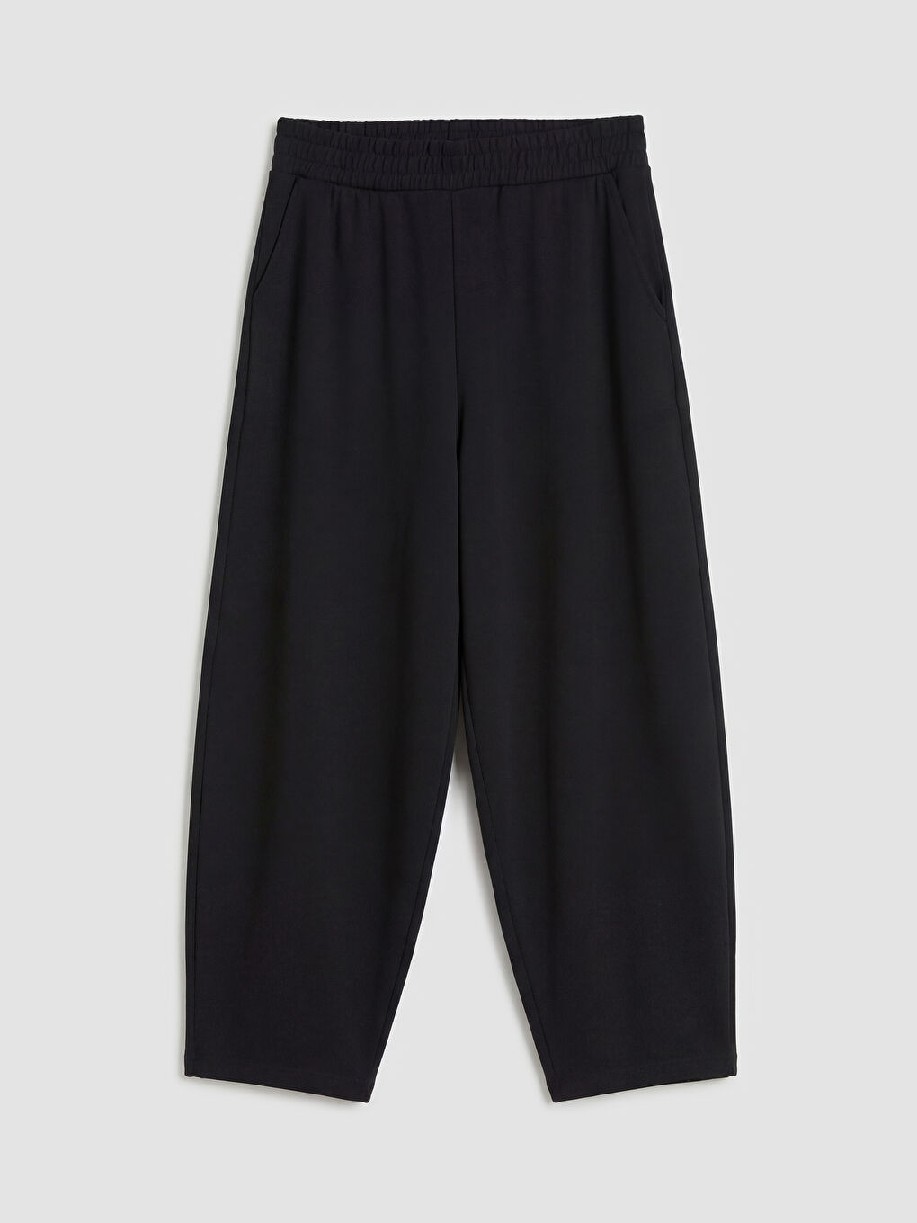 Siyah Beli Lastikli Kadın Eşofman Altı