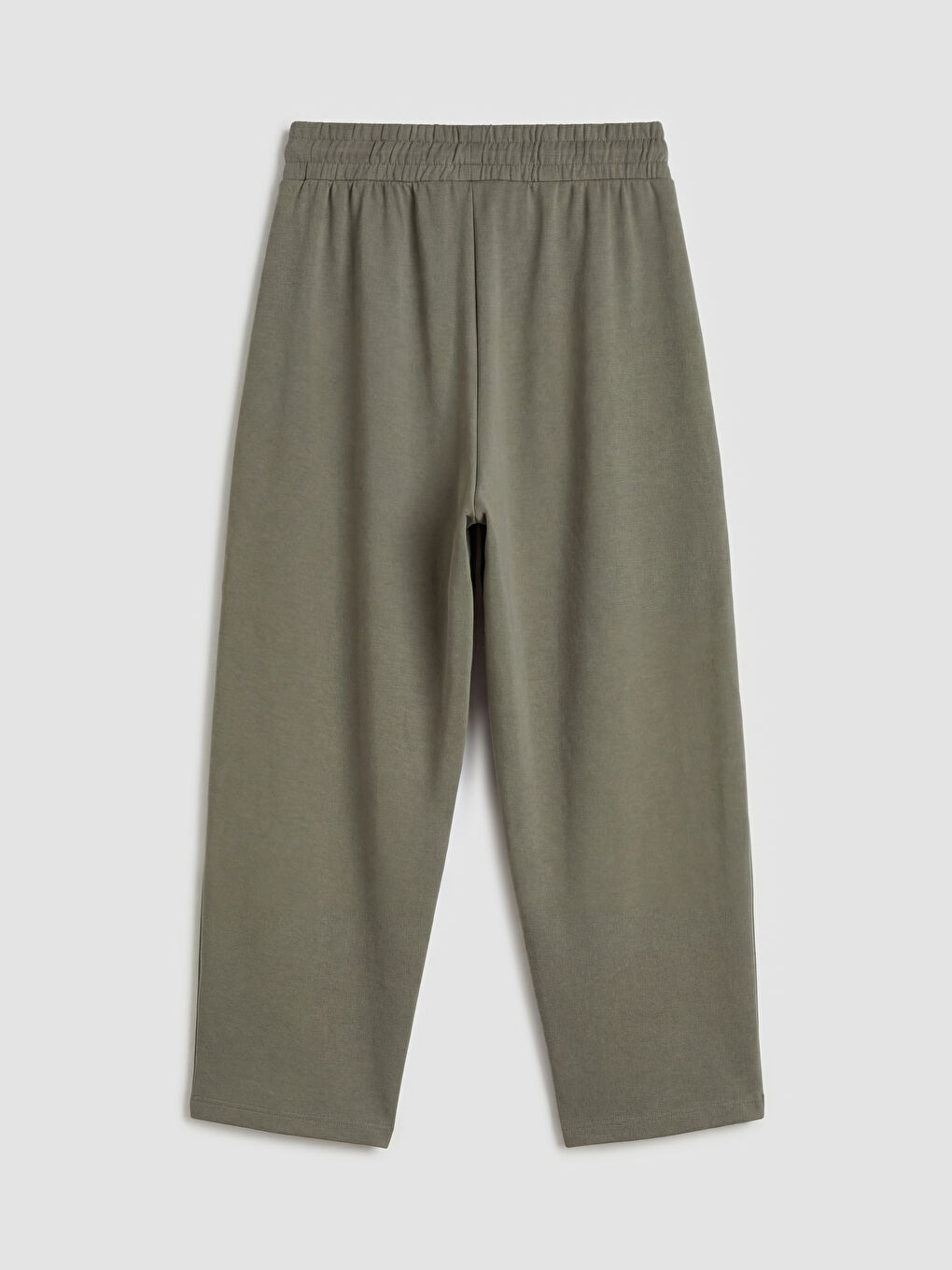 Haki Beli Lastikli Kadın Eşofman Altı-1