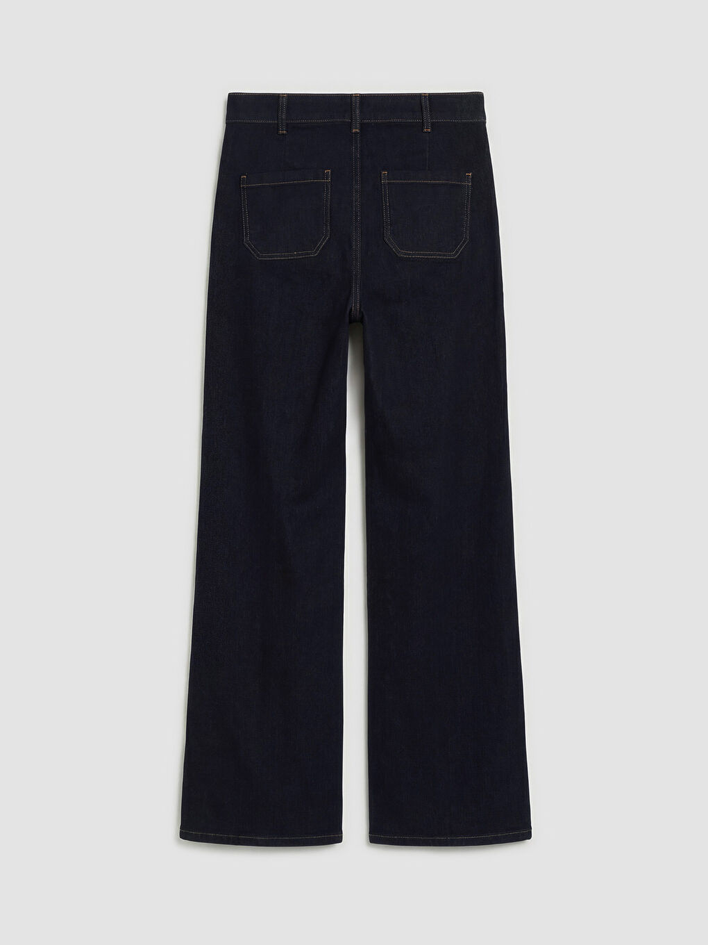 Lacivert Straight Fit Kadın Jean Pantolon-6