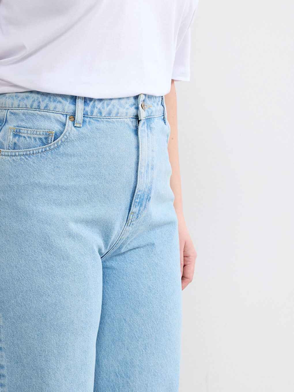 Mavi Wideleg Kadın Jean Pantolon-2