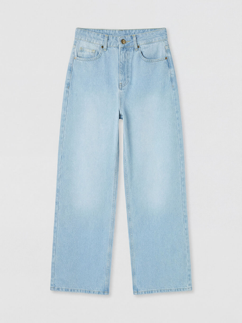 Mavi Wideleg Kadın Jean Pantolon-5