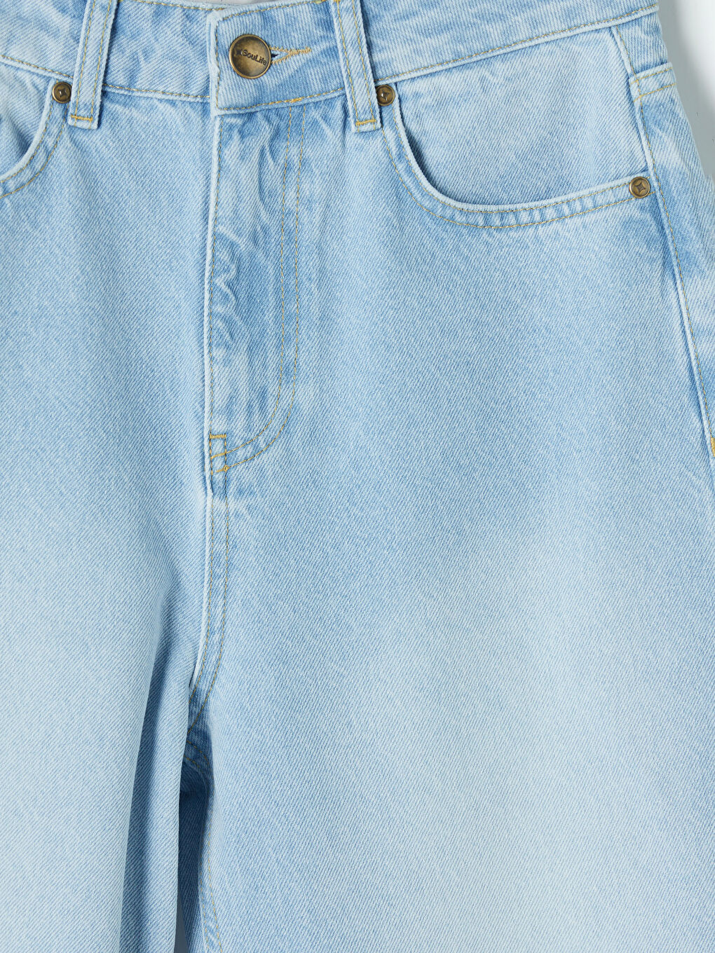 Mavi Wideleg Kadın Jean Pantolon-7