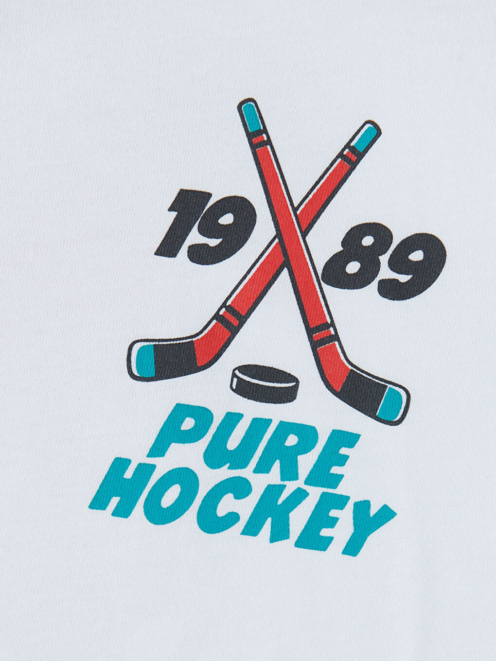 Beyaz Bisiklet Yaka Baskılı Erkek Çocuk Tişört-3