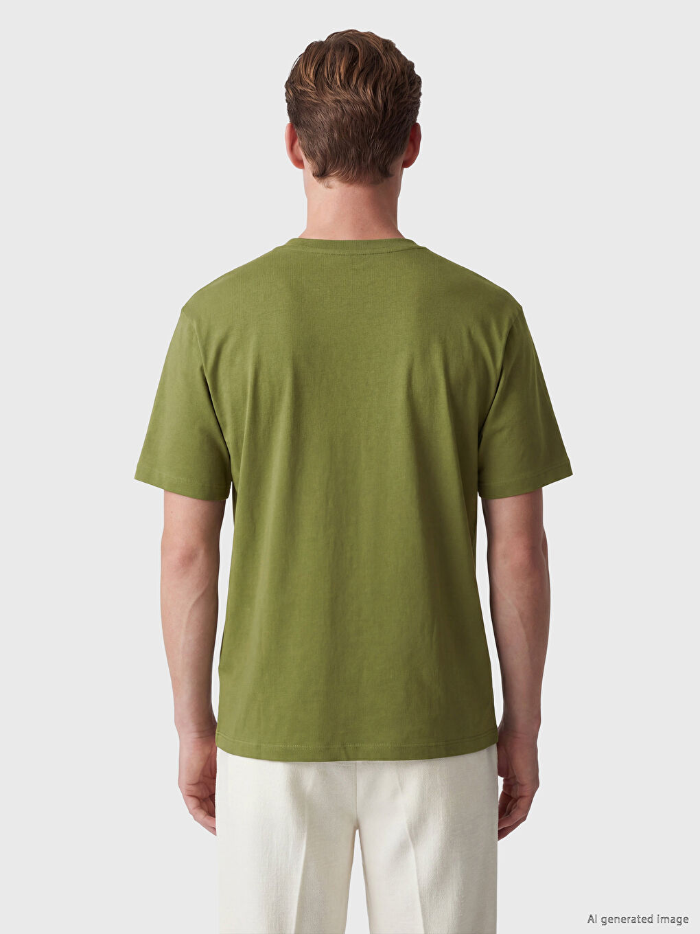 Loose Fit Crew Neck Printed Men's T-Shirt-3