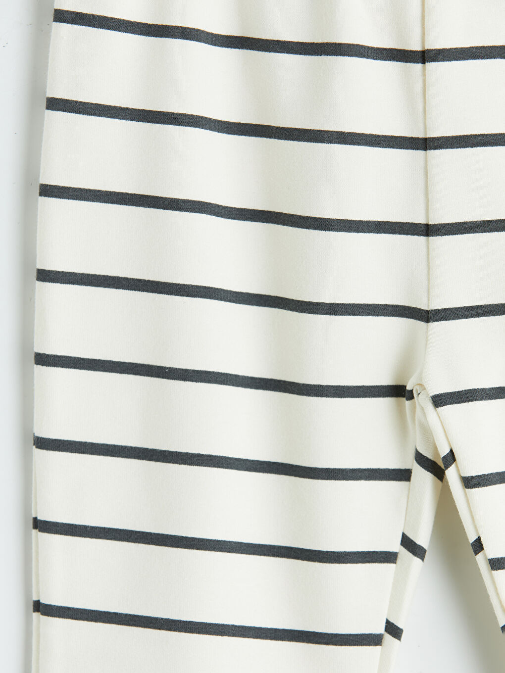 Bej Çizgili Kız Bebek Tayt Pantolon-2