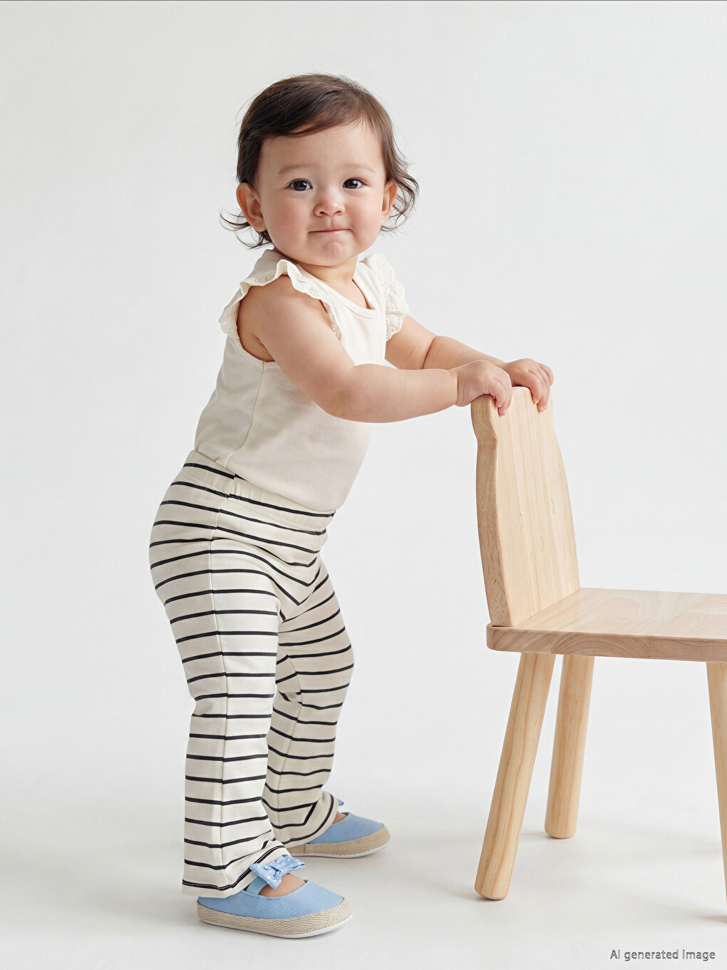 Striped Baby Girls' Leggings Pants-1