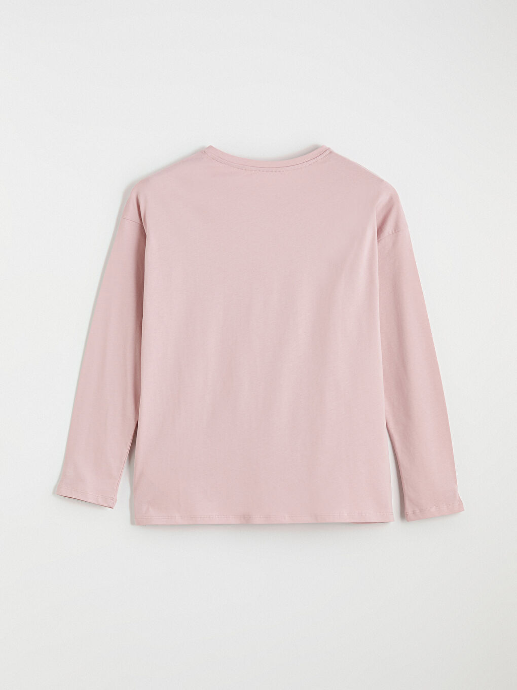 Pembe Bisiklet Yaka Baskılı Kadın Pijama Takımı-7