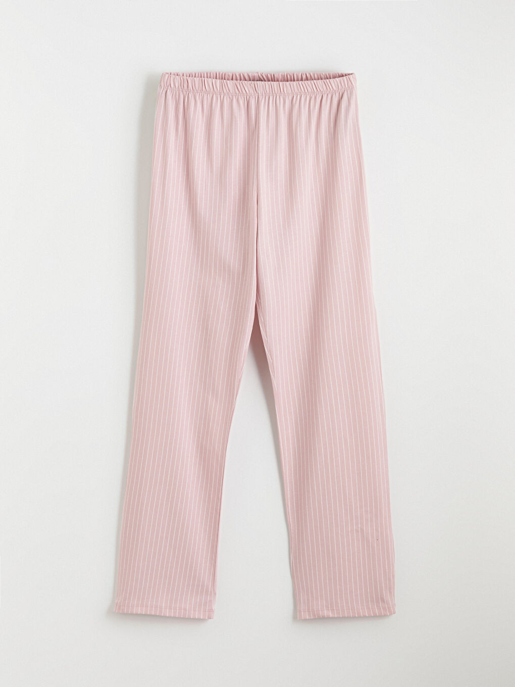 Pembe Bisiklet Yaka Baskılı Kadın Pijama Takımı-8