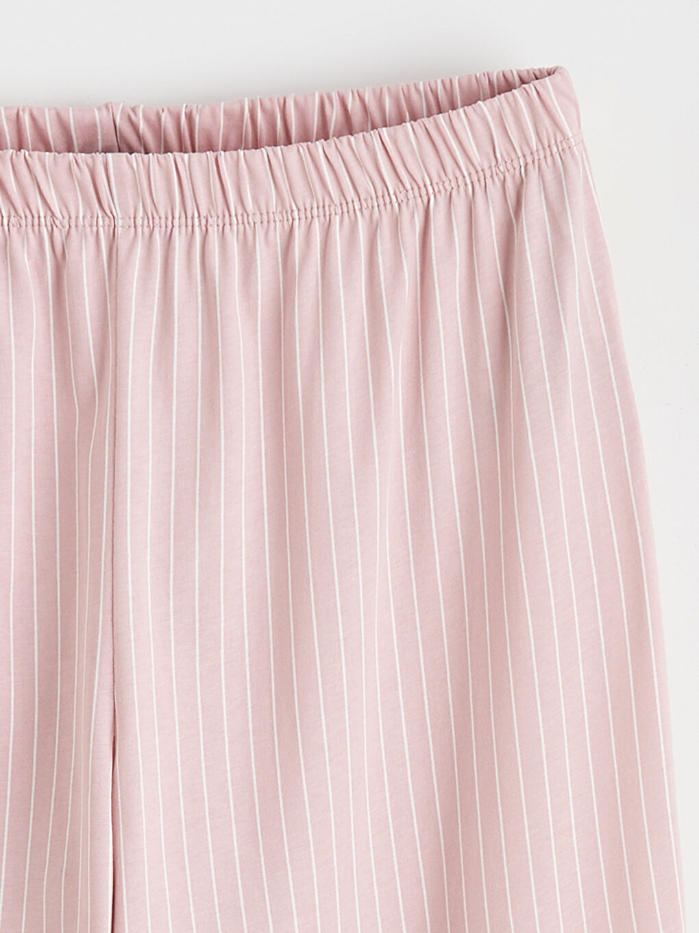 Pembe Bisiklet Yaka Baskılı Kadın Pijama Takımı-9