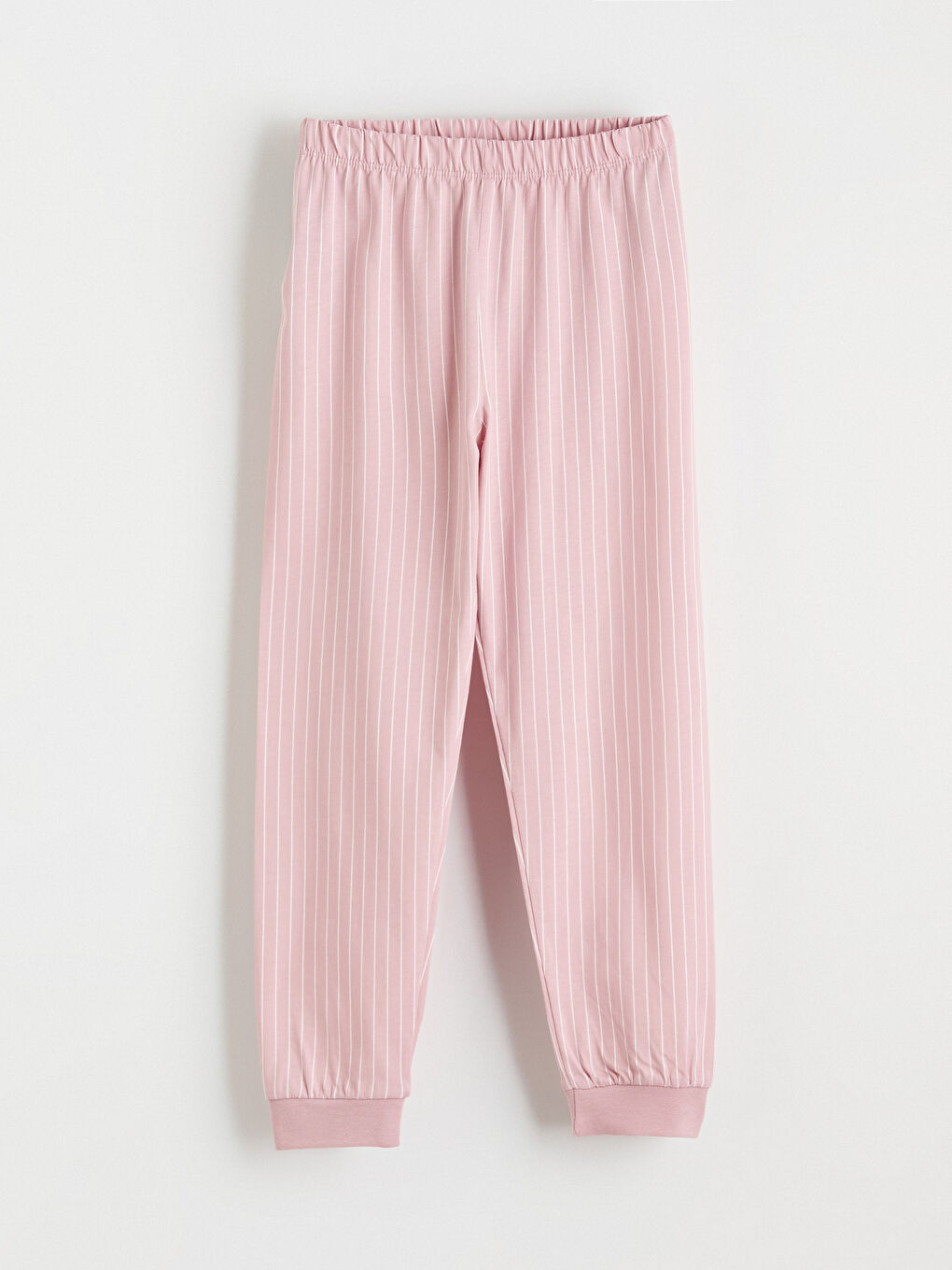 Pembe Bisiklet Yaka Kız Çocuk Baskılı Pijama Takım-8