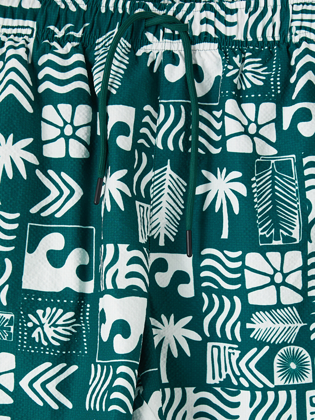 Short Patterned Men's Swimming Shorts-1