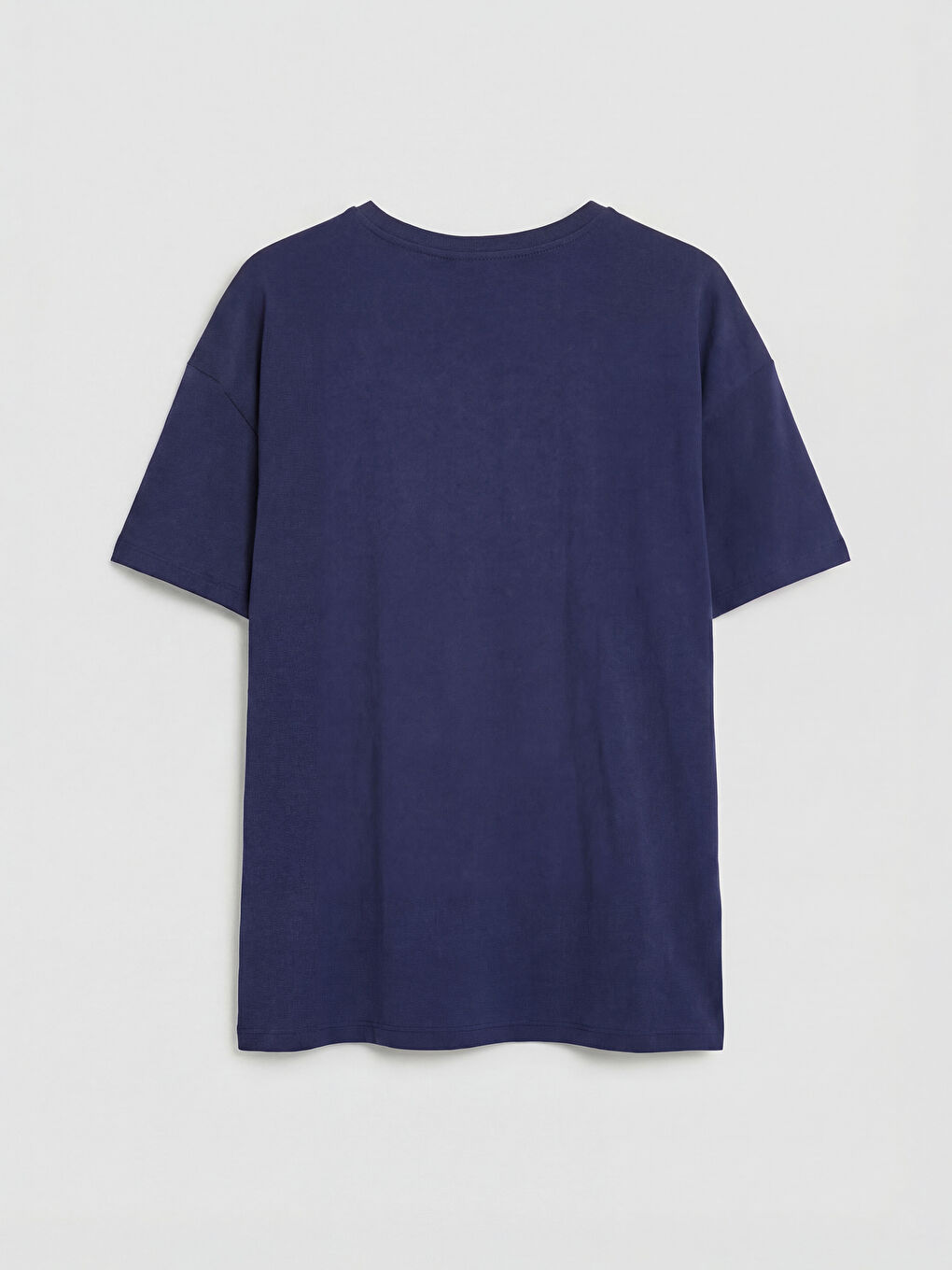 Lacivert Bisiklet Yaka Baskılı Kadın Pijama Takımı-2