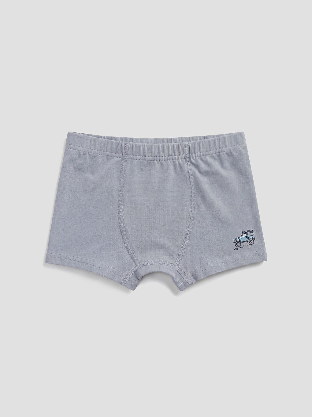 Beyaz Erkek Çocuk Boxer 3'lü-4