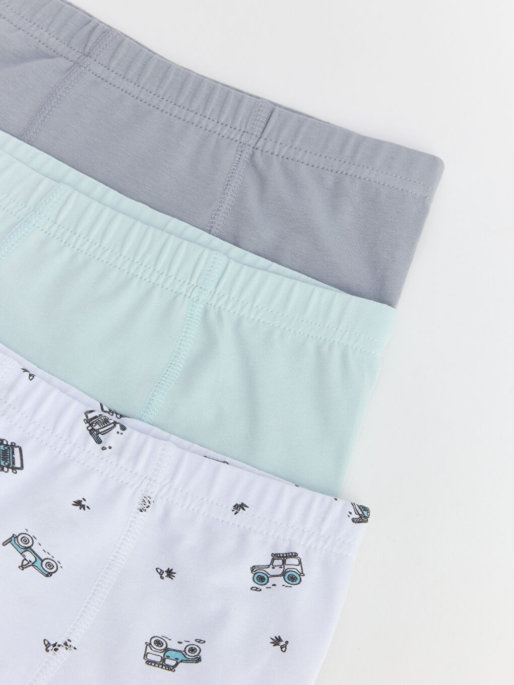 Beyaz Erkek Çocuk Boxer 3'lü-6