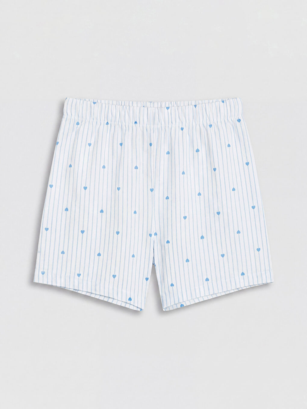 Mavi Gömlek Yaka Kız Çocuk Şortlu Pijama Takım-3