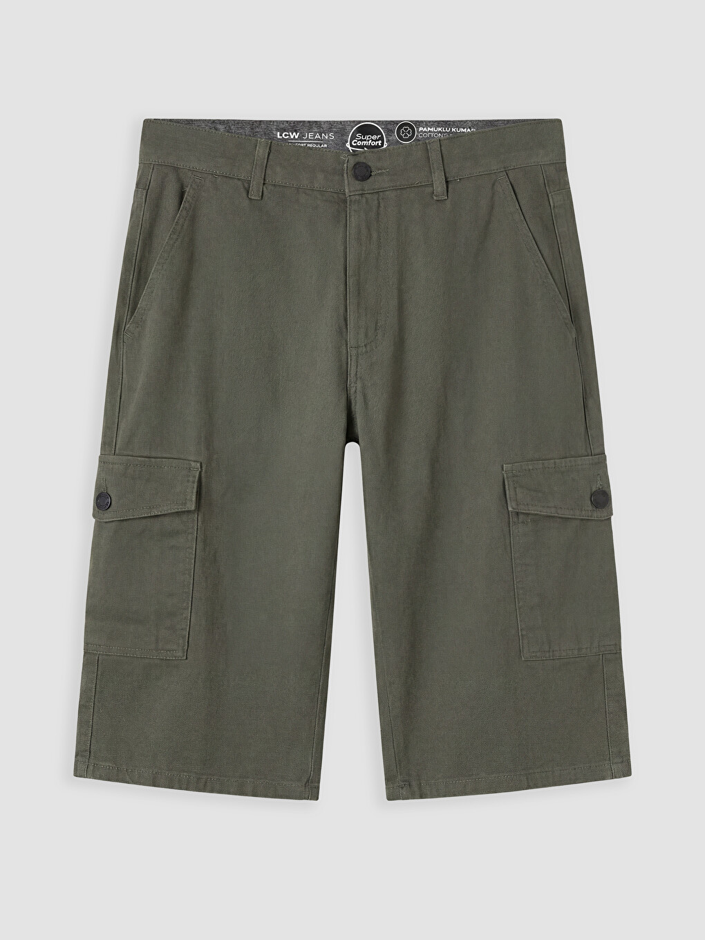 Regular Fit Men's Cargo Jean Shorts