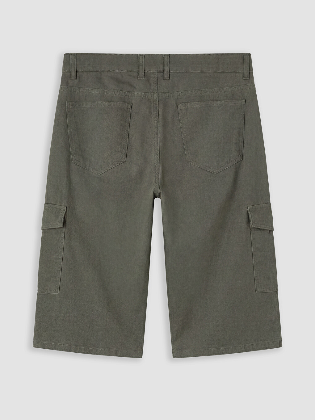 Regular Fit Men's Cargo Jean Shorts-1