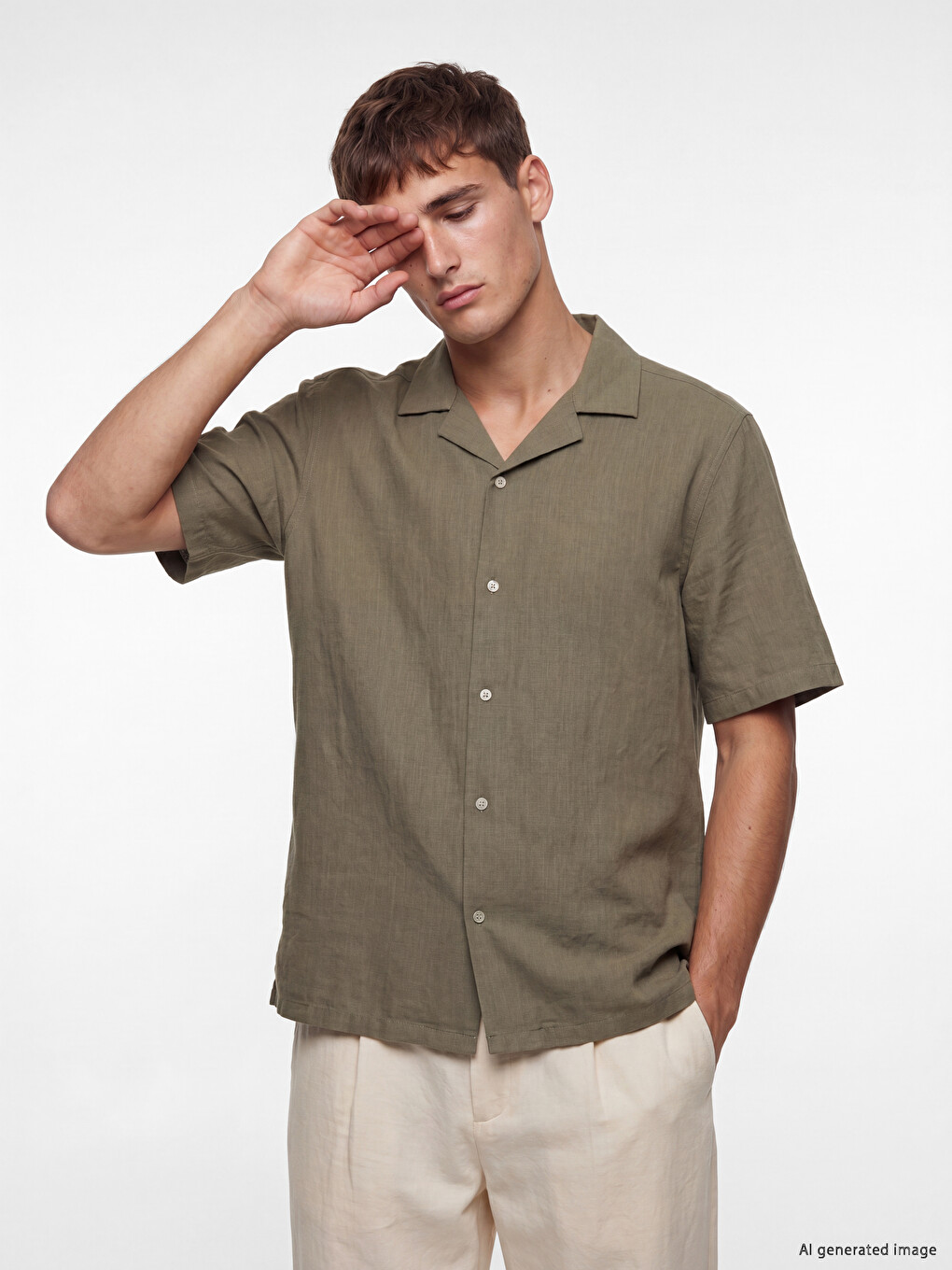 Regular Fit Men's Textured Shirt