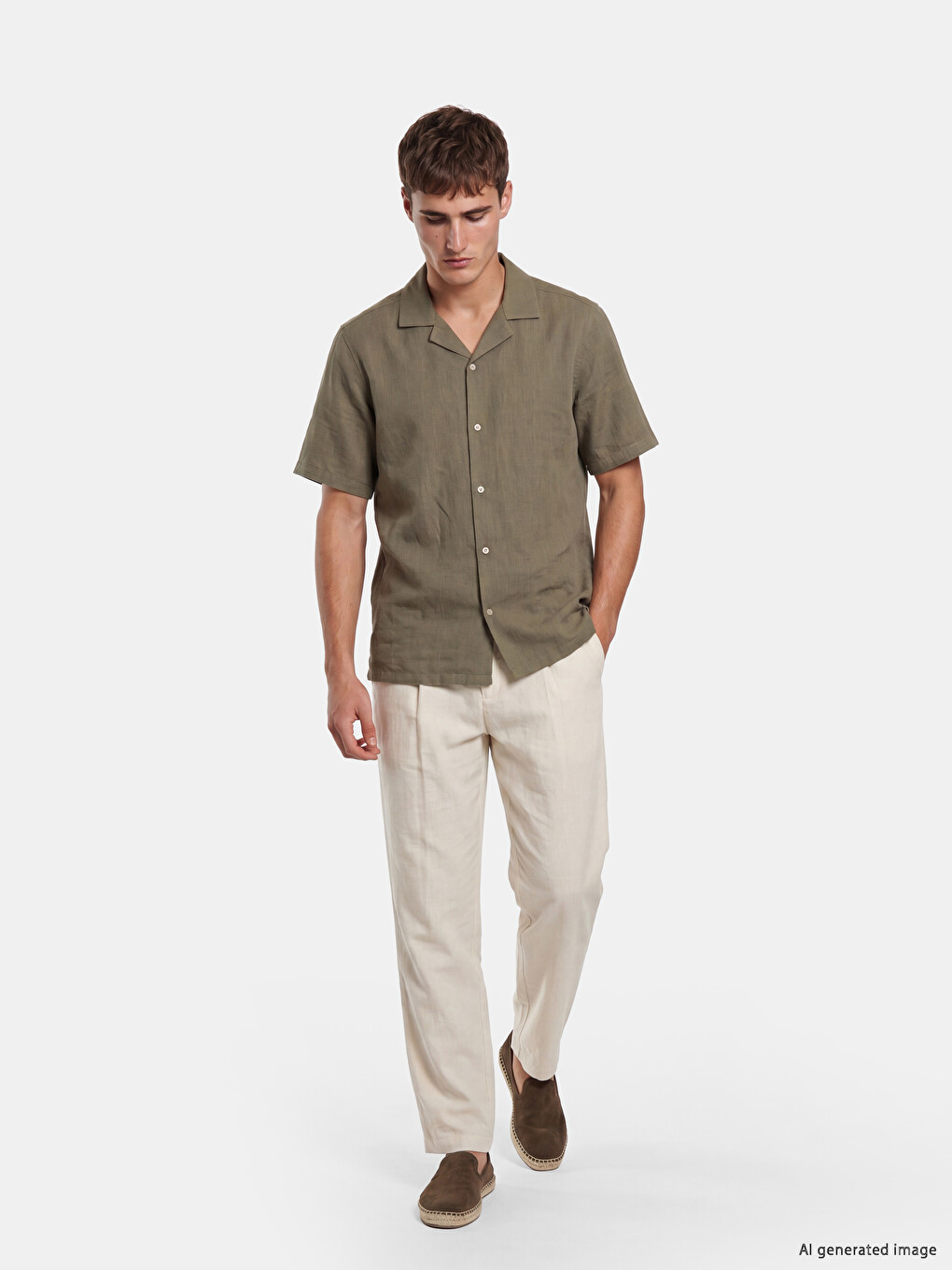 Regular Fit Men's Textured Shirt-1