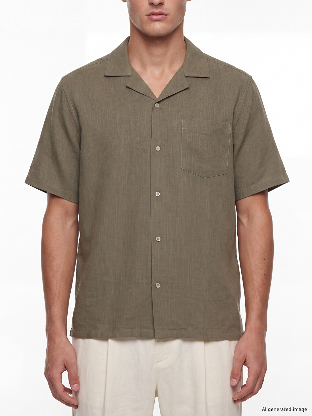 Regular Fit Men's Textured Shirt-2