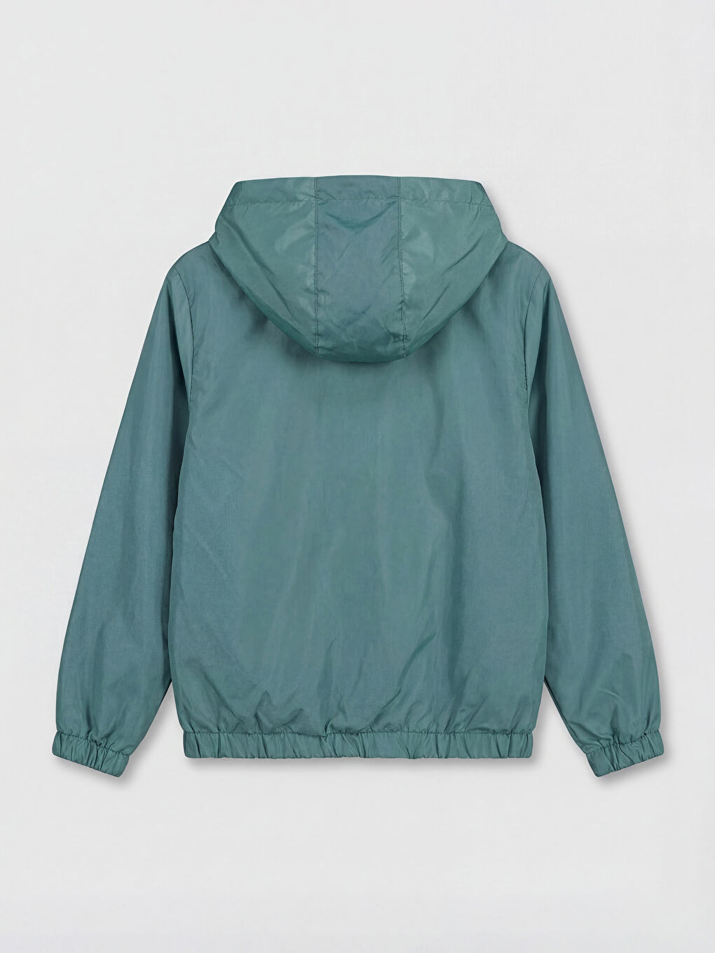 Yeşil Su İtici Kapüşonlu Erkek Çocuk Yağmurluk-1