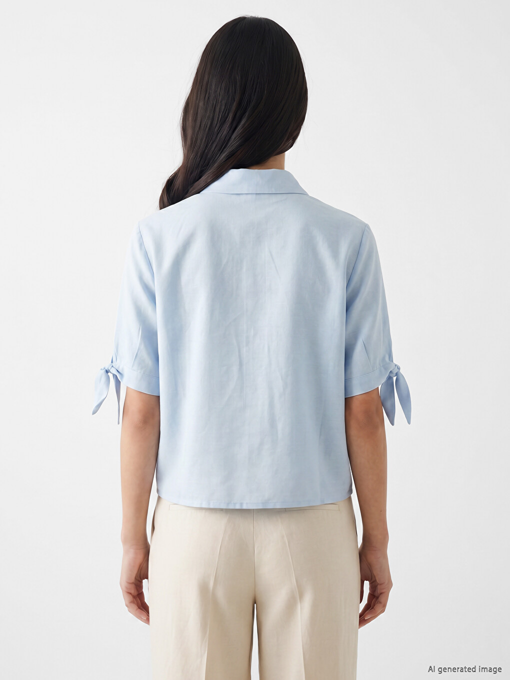 Linen Blend Women's Shirt-3