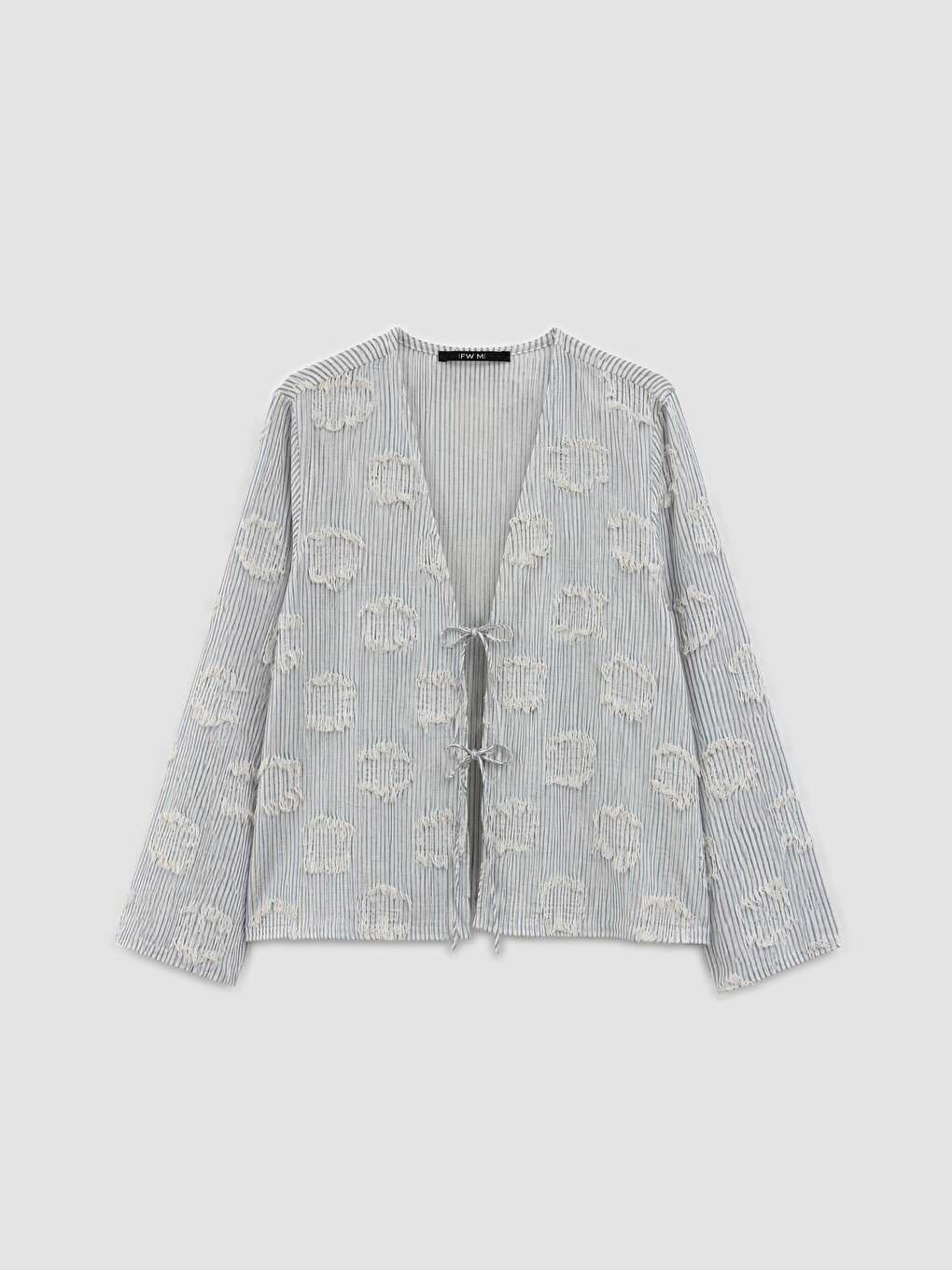 V Neck Embroidered Women's Kimono