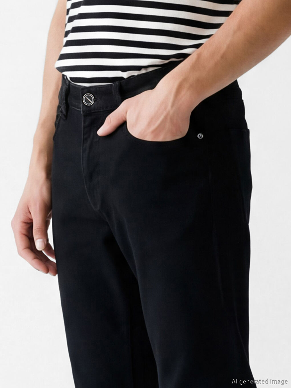 Siyah 750 Slim Fit Erkek Jean Pantolon-2