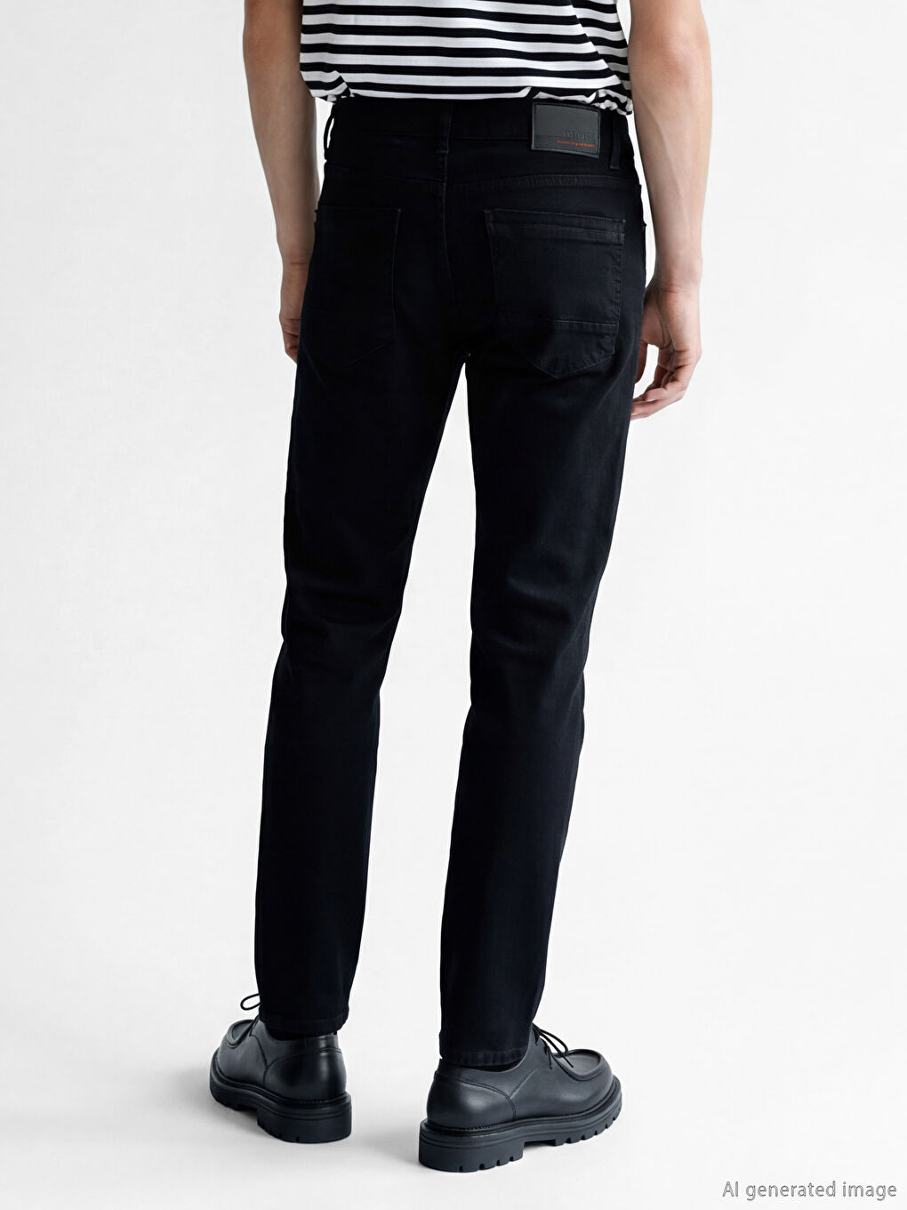 Siyah 750 Slim Fit Erkek Jean Pantolon-3
