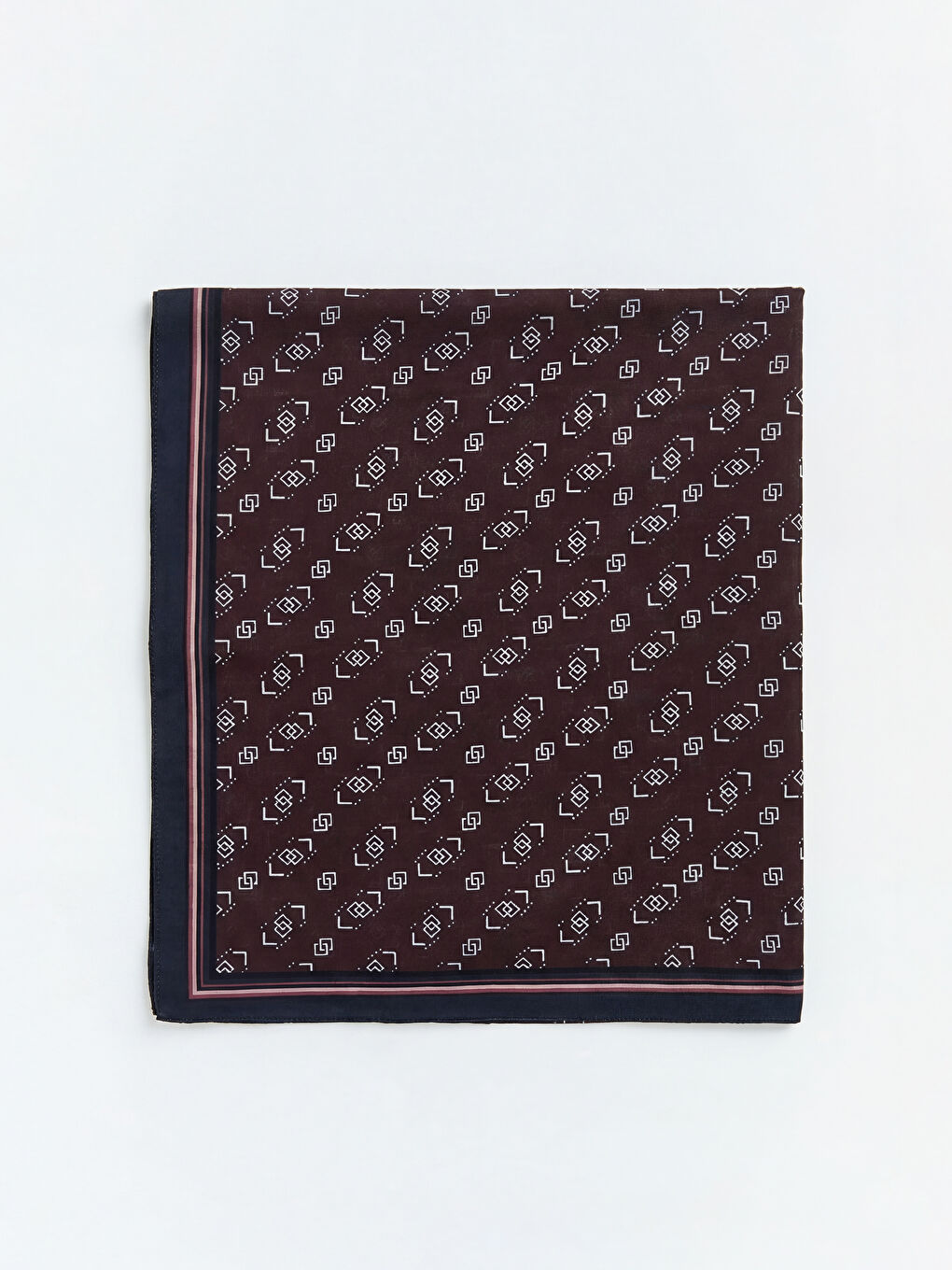 Bordo Desenli Kadın Şal -1